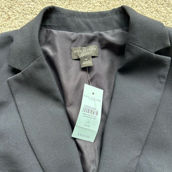 NWT navy blue Ann Taylor Factory 4P suiting jacket - Picture 2 of 7